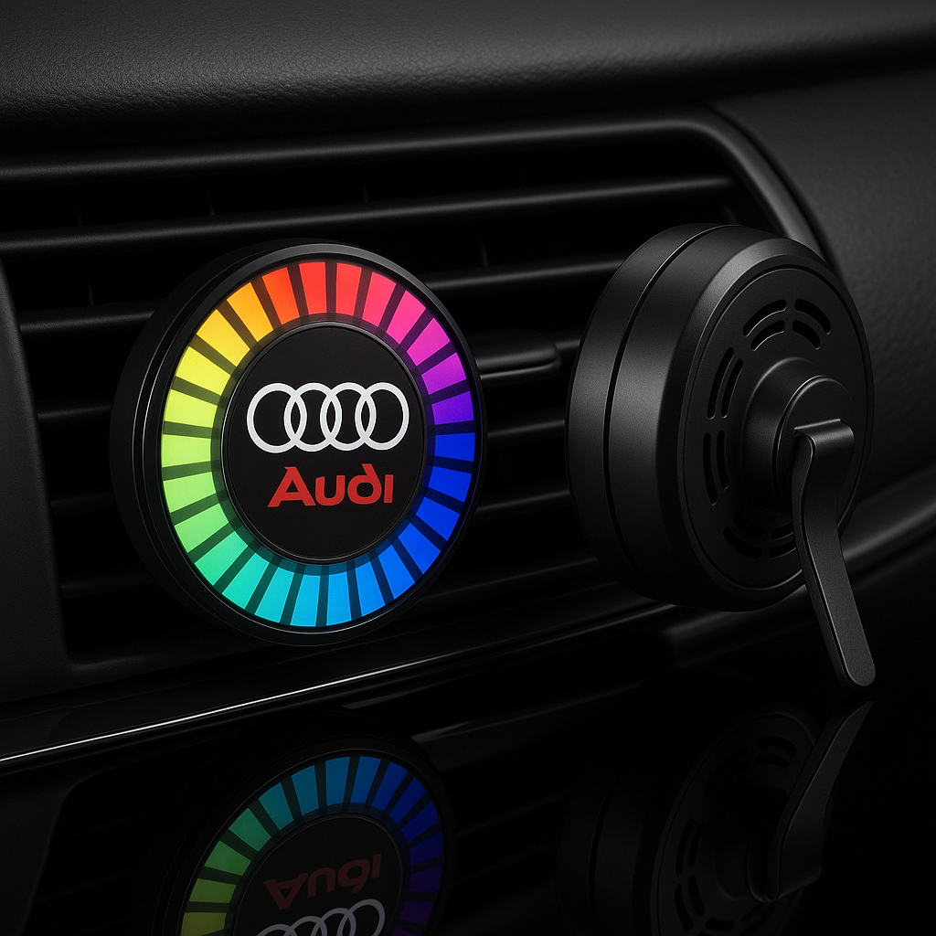 Ritmo musicale Luce LED per auto con logo (con diffusore di aromi)