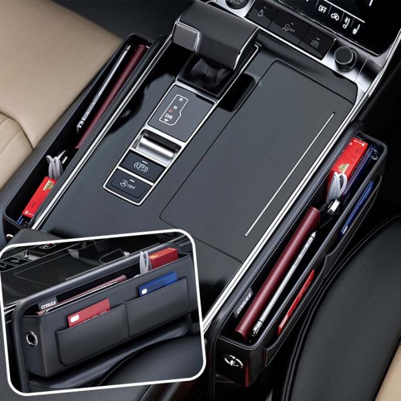 Leather car storage box