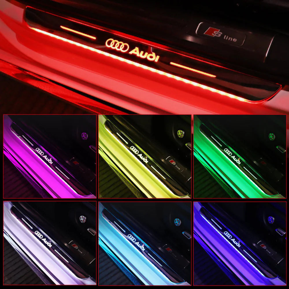 Pakkaus 2 LED-auton kynnyslevyä