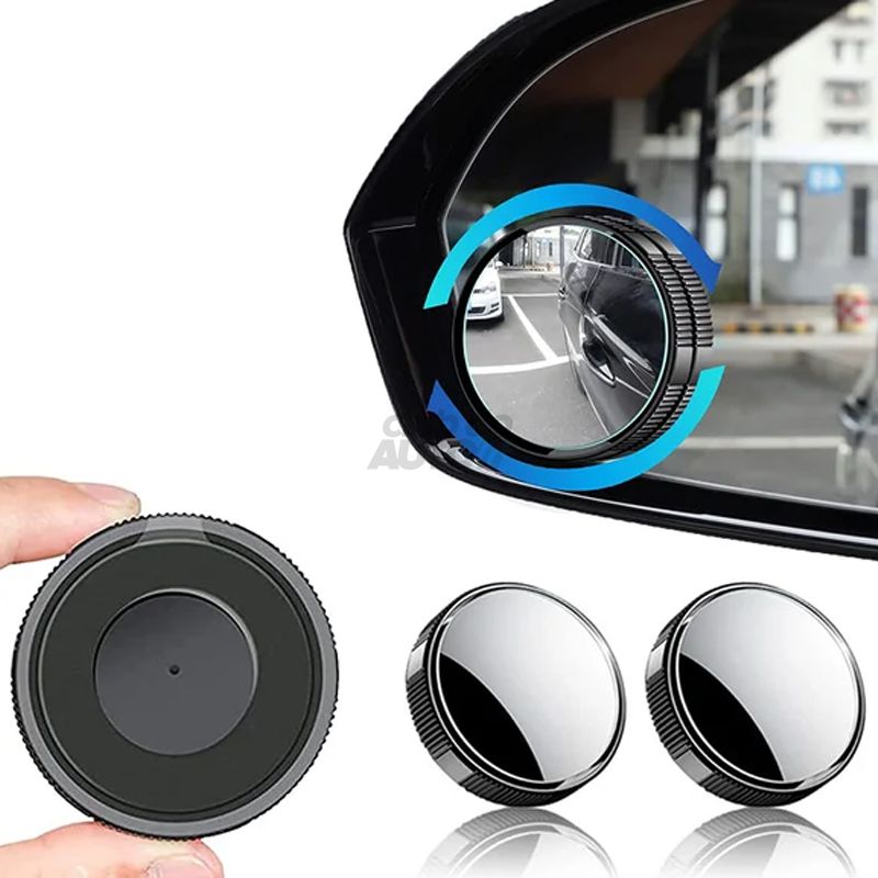 360° kääntyvät laajakulmaiset kuolleen kulman peilit (2 kpl)